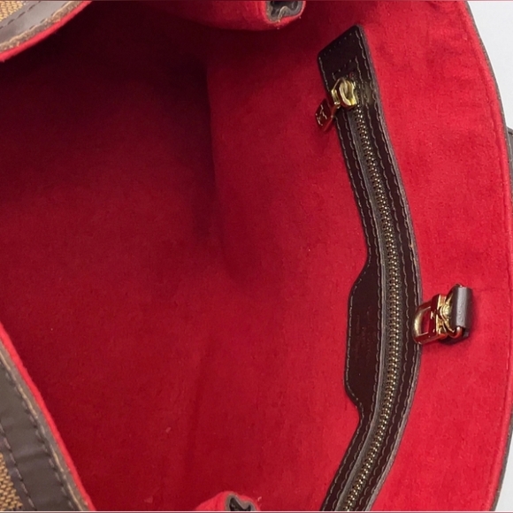 SALE! Authentic Louis Vuitton Damier Ebene Hampstead PM Tote Bag W DB/Paper Bag - Picture 6 of 16